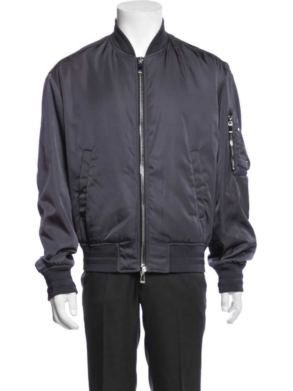 Dior Saddle Anthracite Gray Bomber Jacket
